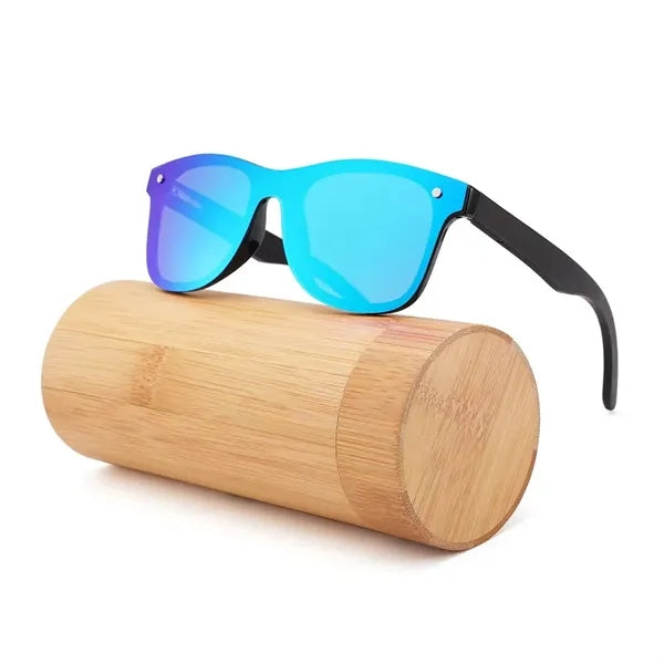 Eco-friendly Bamboo Wood Eyewear Tube Box Sunglasses Case