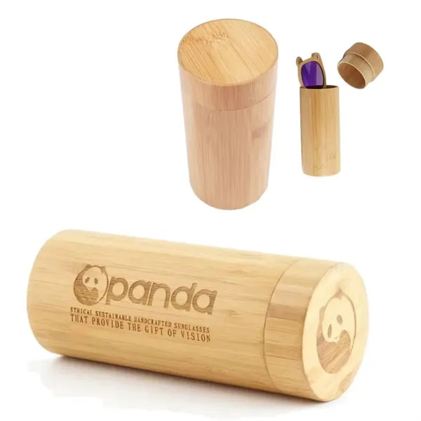 Eco-friendly Bamboo Wood Eyewear Tube Box Sunglasses Case