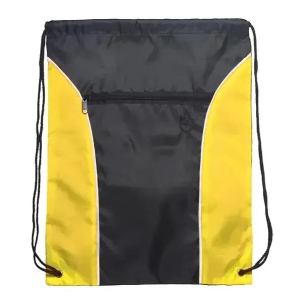 Two Tone Polyester Drawstring Bags