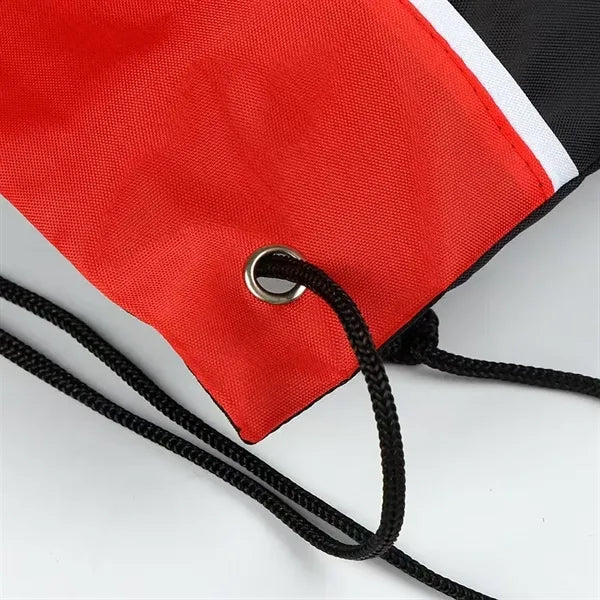 Two Tone Polyester Drawstring Bags