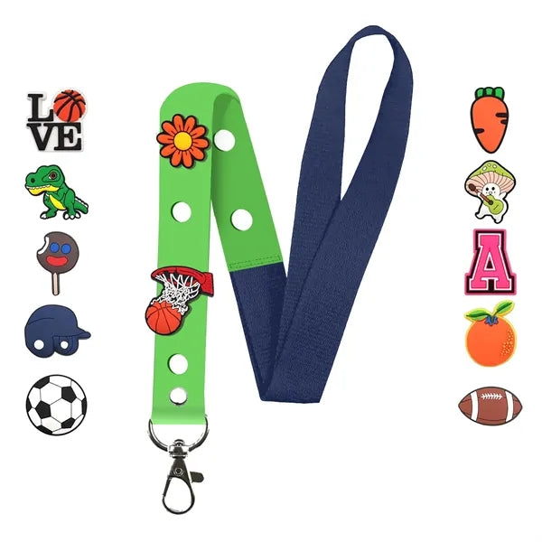 PVC & Satin Lanyard w/ Heat Transfer