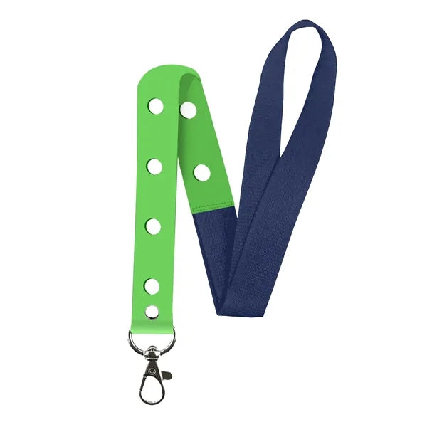 PVC & Satin Lanyard w/ Heat Transfer
