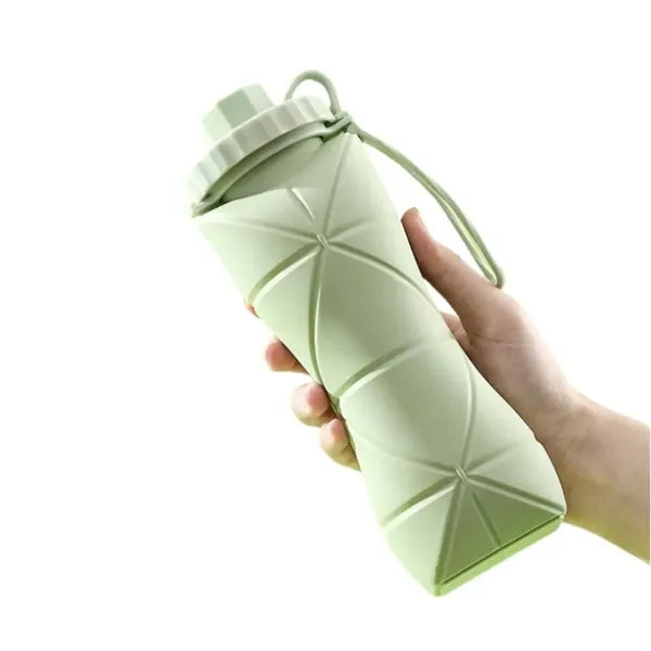 600ml Leak-Proof Collapsible Silicone Sports Water Bottle
