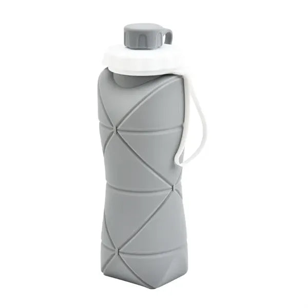 600ml Leak-Proof Collapsible Silicone Sports Water Bottle