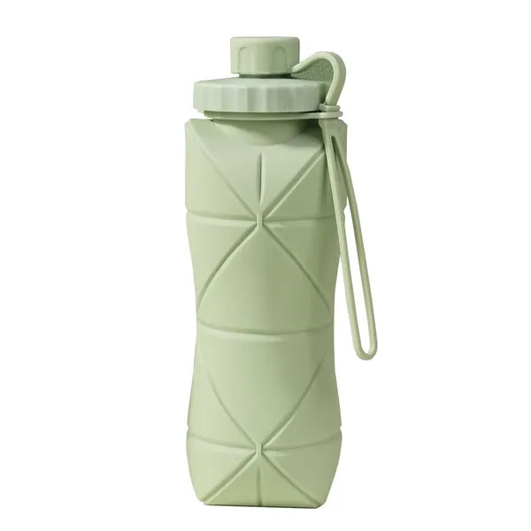 600ml Leak-Proof Collapsible Silicone Sports Water Bottle