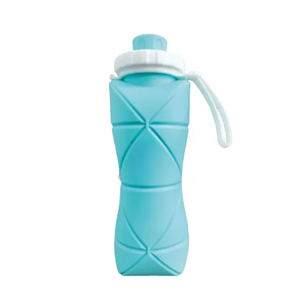 600ml Leak-Proof Collapsible Silicone Sports Water Bottle