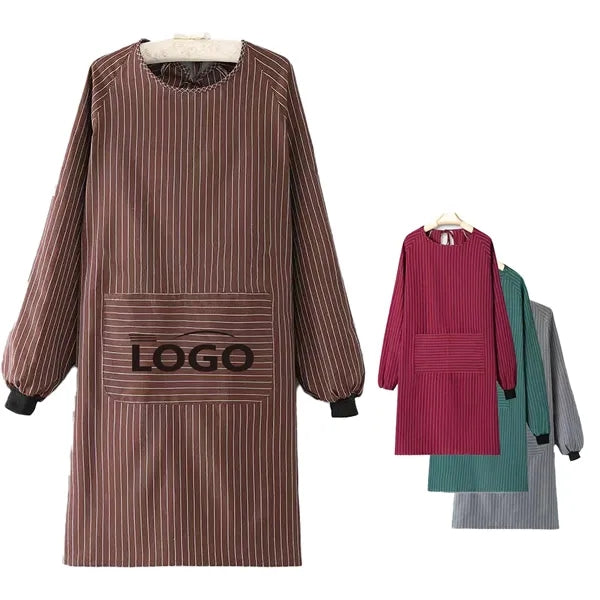 Long Sleeve Breathable Apron All-Size Fit Tool Pocket