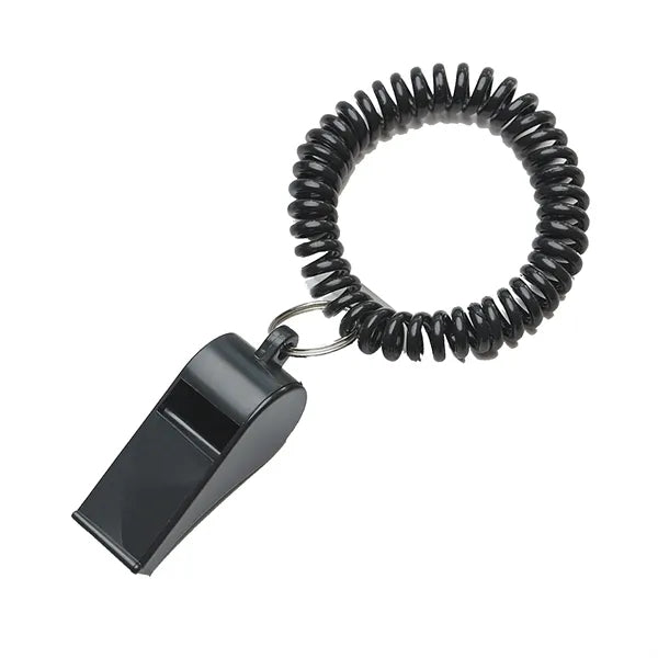 Plastic Whistle With Spring Wristband
