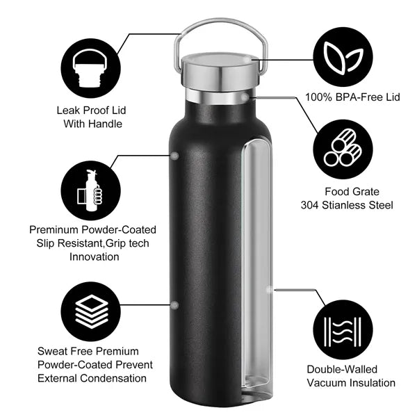 17oz Stainless Steel Double Wall Sport Bottle