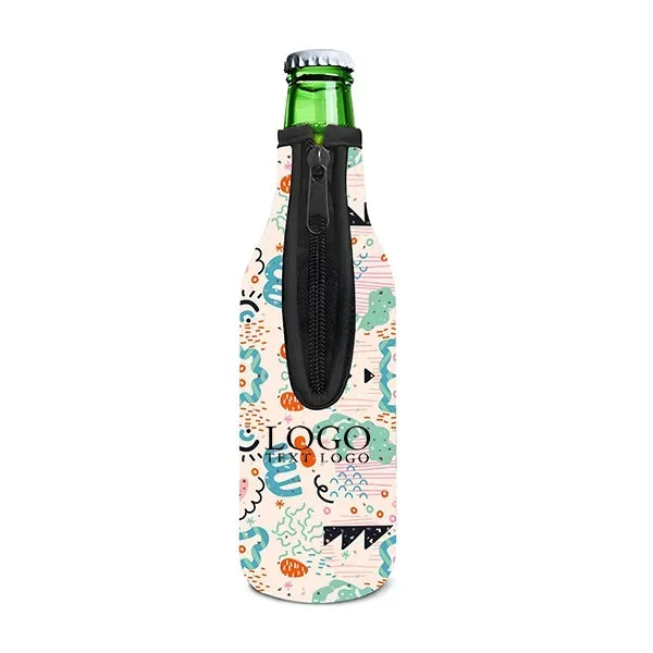 Full Color Zipper Beer Can Cooler