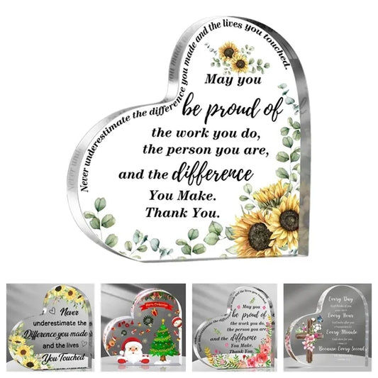 Acrylic Keepsake/Award Clear Ornament
