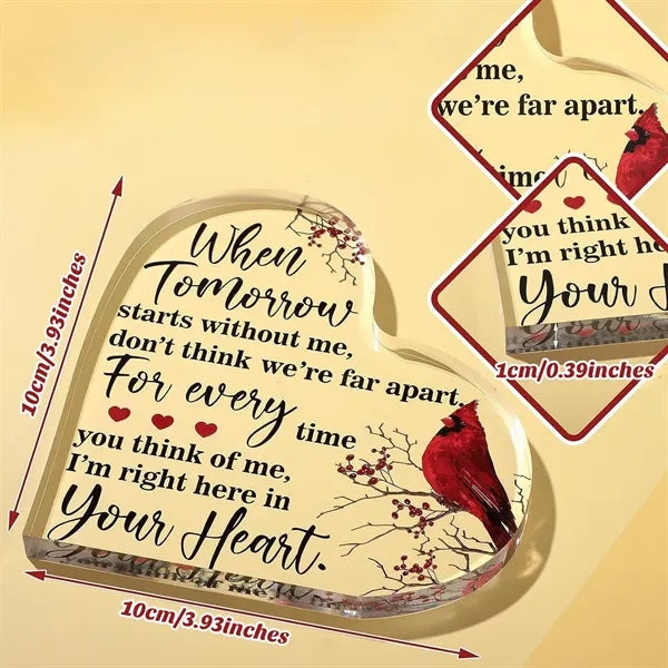 Acrylic Keepsake/Award Clear Ornament