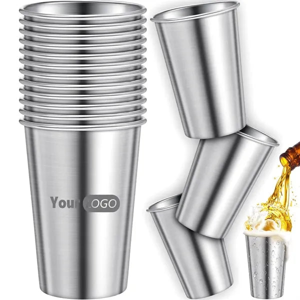 16 Oz Single Wall Stainless Steel Cup