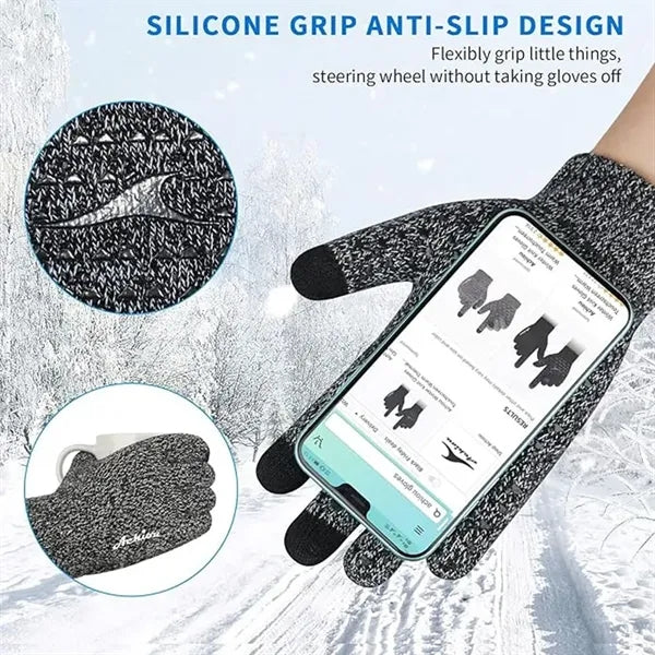 Autumn And Winter Touch Screen Anti Slip Gloves