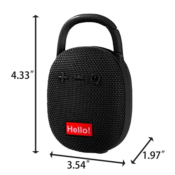 Outdoor Bluetooth 5.2 Speaker With Clip Waterproof