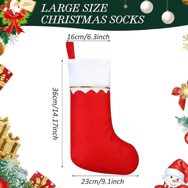 Christmas Tree Golden Thread Socks