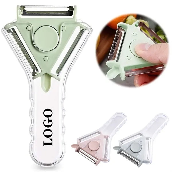 3-in-1 ABS Stainless Steel Vegetable Peeler Fruit Cutter