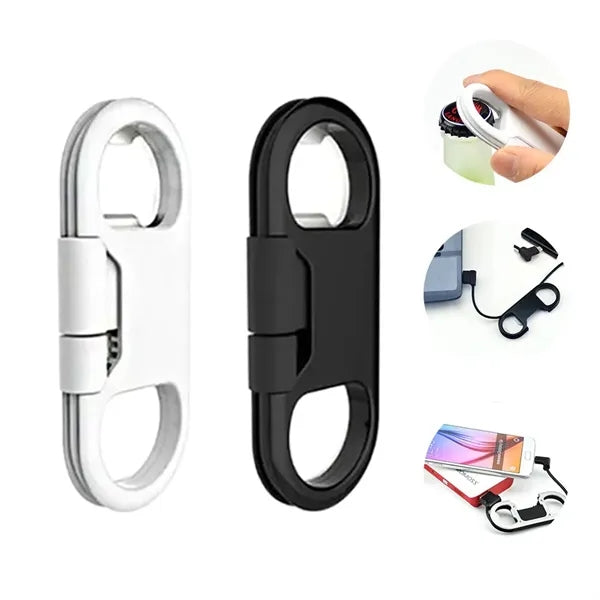Multifuctional Phone Charging Cable/Keychain Bottle Opener