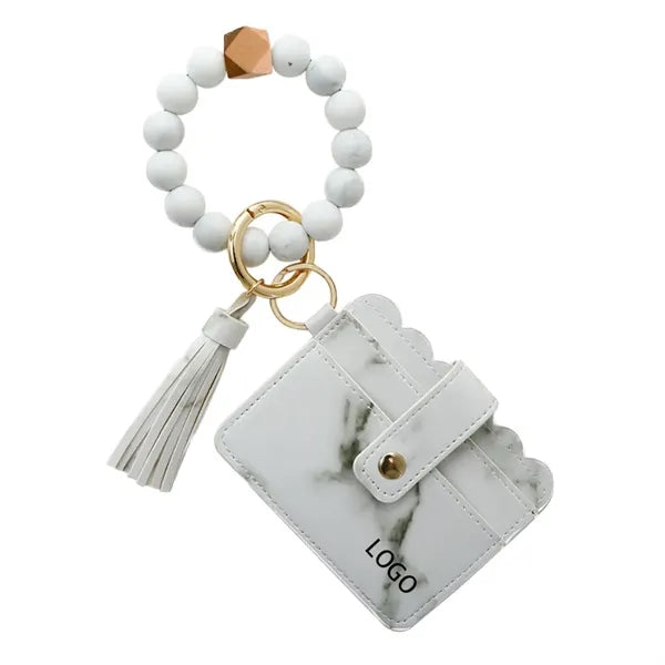 Wrist card holder keychain