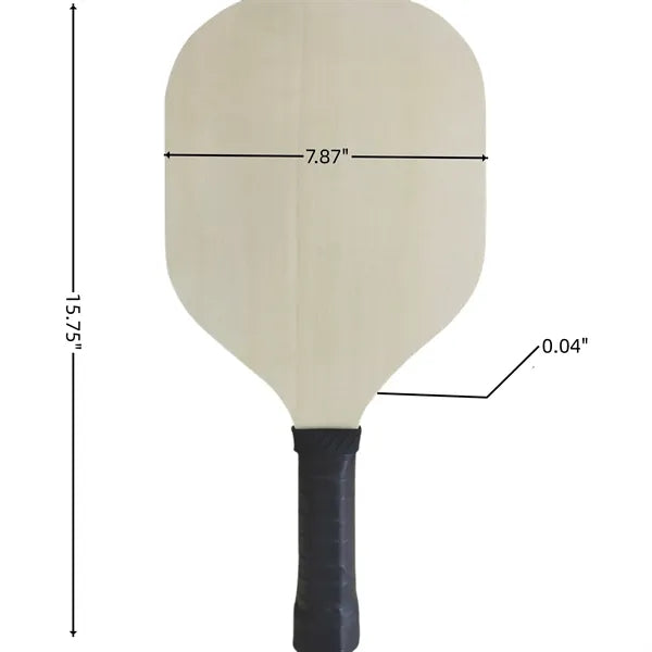 Single Wooden Pickleball Paddle