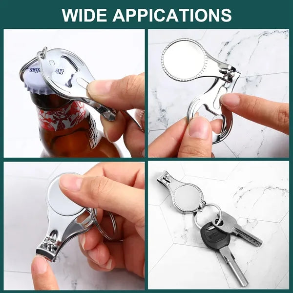 Nail Clipper Bottle Opener Keychain For Party Wedding