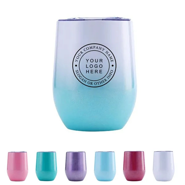 12oz Gradient Color Egg Shaped Mug