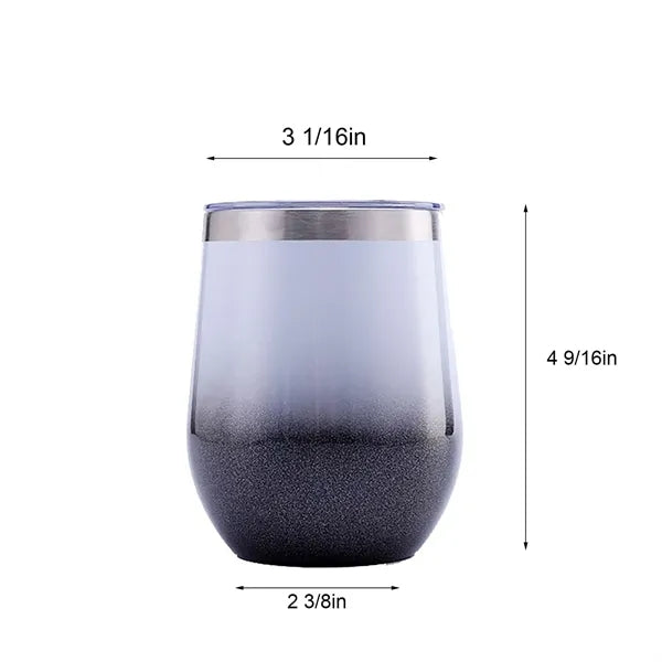 12oz Gradient Color Egg Shaped Mug