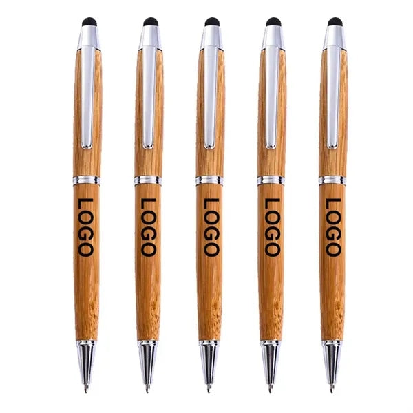 Stylus Ballpoint Pen 2 in 1 Eco Friendly Bamboo Wood