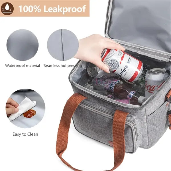 Double Deck Insulated Tote Lunch Bag