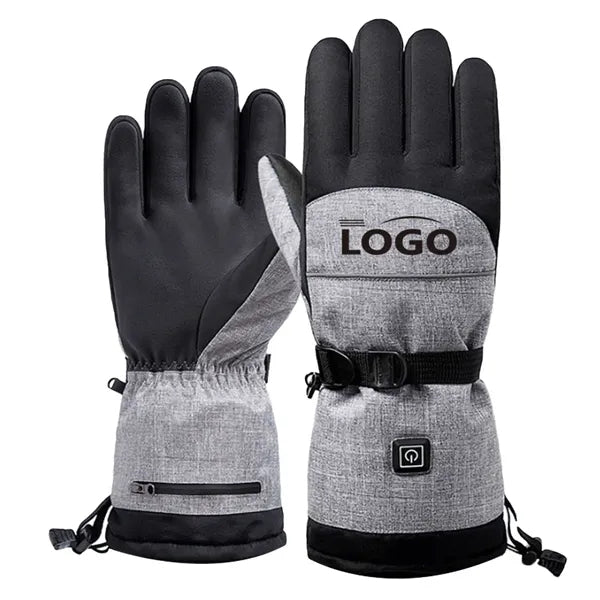 Rechargeable Heated Gloves Touchscreen Waterproof