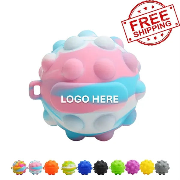 Push Bubble Stress Reliever Ball Silicone Fidget
