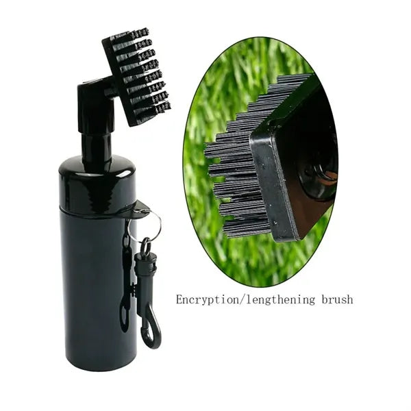 Portable GOLF Press Integrated Spray Bottle Cleaning Brush