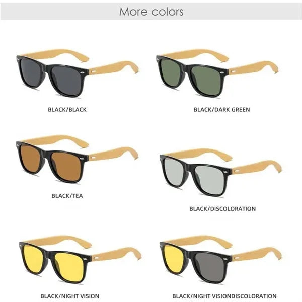 Bamboo Wood Polarized Sunglasses