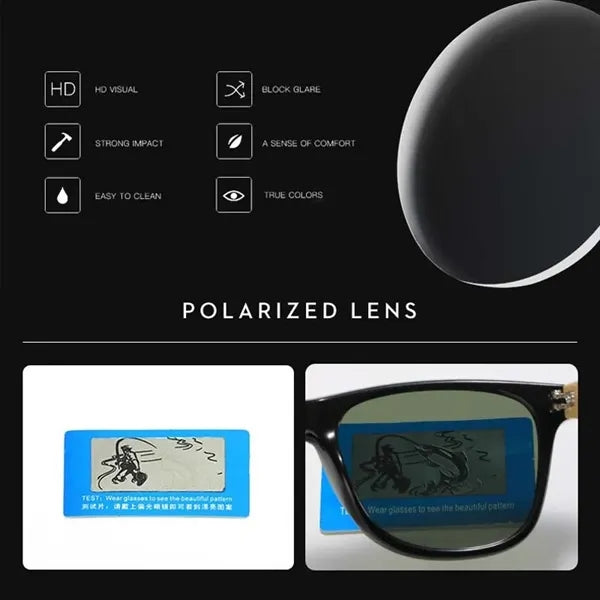 Bamboo Wood Polarized Sunglasses