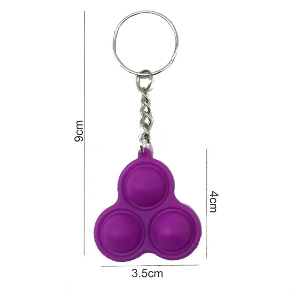 Mini Pop it Fidget Keychain