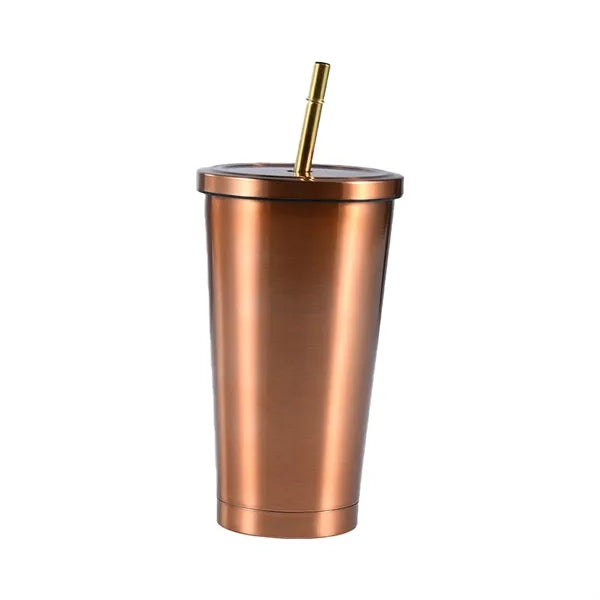 24OZ Double Wall Tumbler With Lids And Straw
