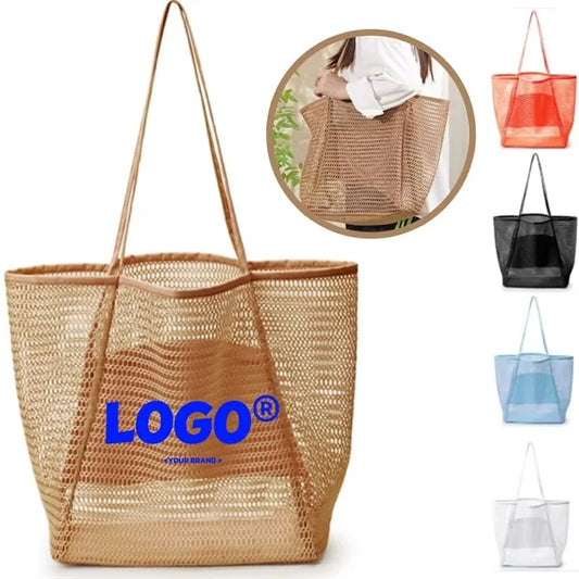 Best Saler-Women Lightweight Collapsible Mesh Beach Bag