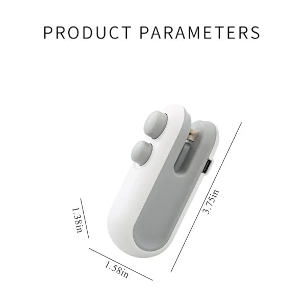 Usb Rechargeable Chip Bag Sealer Heat Seal Tool