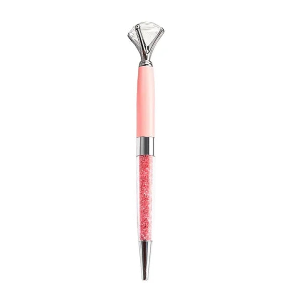 Diamond-Shaped Retractable Metal Ballpoint Pen