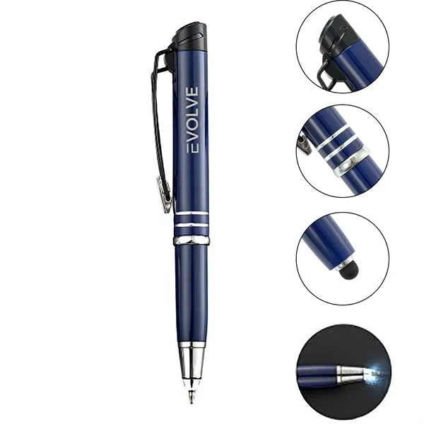 Creative Touch Screen LED Office Metal Ballpoint Pen