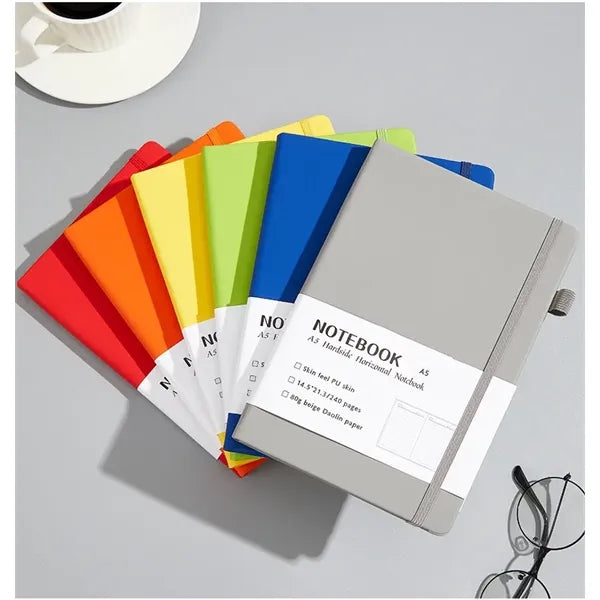 A5 Hardcover Horizontal Line Notebook