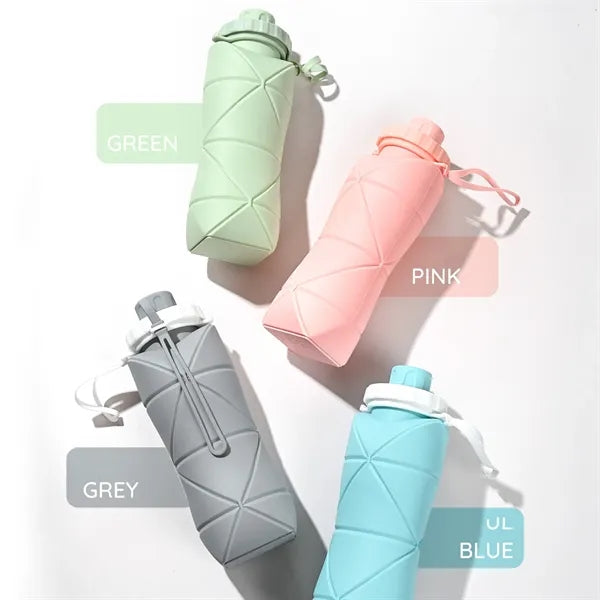 Outdoor Silicone Foldable Large-capacity Water Bottle
