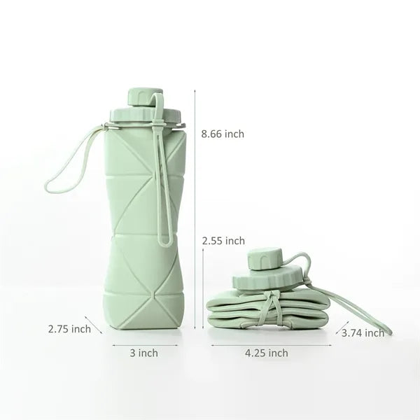 Outdoor Silicone Foldable Large-capacity Water Bottle