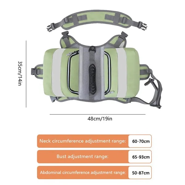 Outdoor Dog Self Backpack Portable Breathable Saddlebag