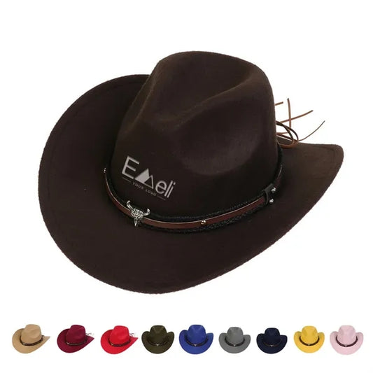 Faux Felt Women's American Bowler Hat