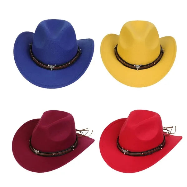 Faux Felt Women's American Bowler Hat