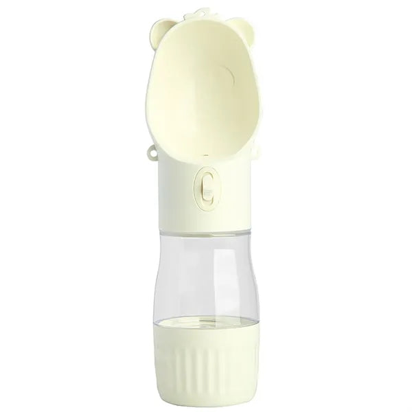 Portable Pet Water Bottle with Food Container
