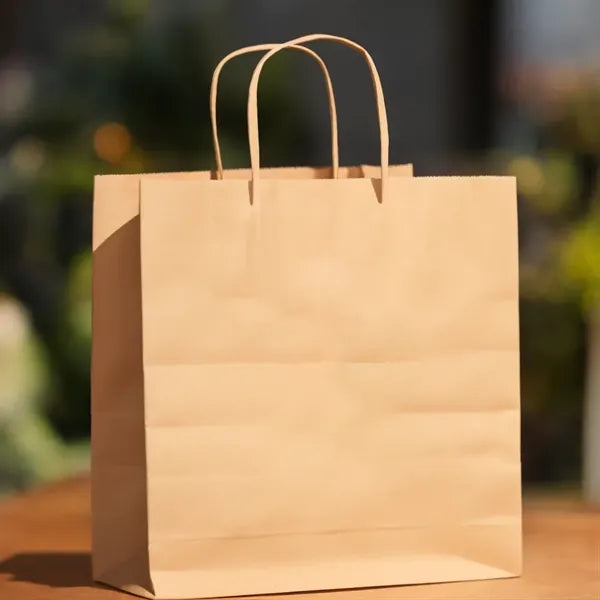 Eco-Friendly Brown Kraft Shopping Bag