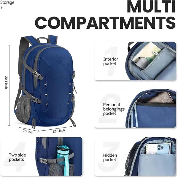 40L Lightweight Packable Travel Hiking Backpack Daypack