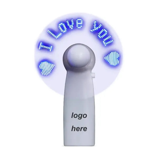 Mini Portable Replace Battery Handheld Fan With LED